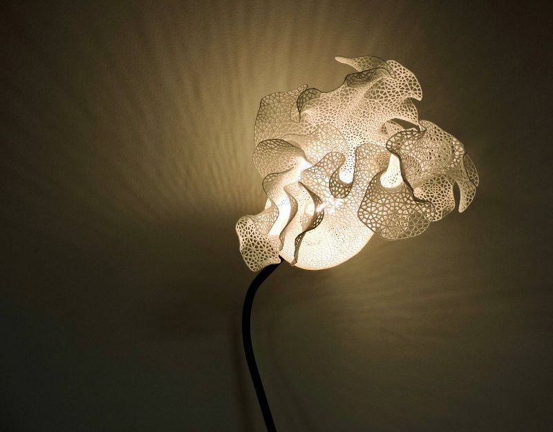 Small illuminated tabletop sculpture